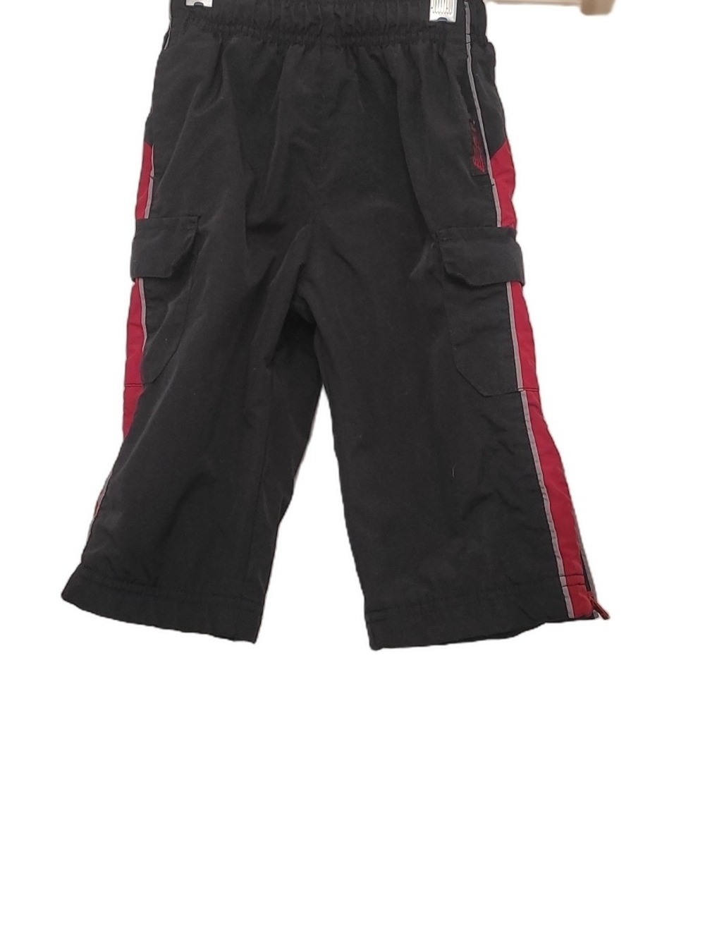The Children's Place Black Pants with Red Logo